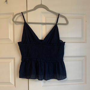 Navy blue spring top